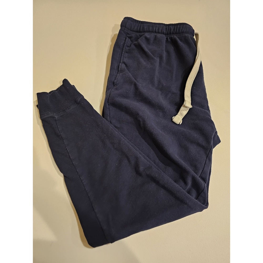 Lucky Brand Jogger Sweatpants Women's Large Navy‎ Blue Drawstring Pockets